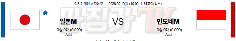 2026-09-10 아시안 컵 일본 인도네시아 국내외경기분석 무료중계 스포츠분석 관련 이미지