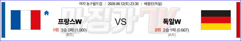 2026-09-12 여자농구월드컵 프랑스 독일 국내외경기분석 무료중계 스포츠분석 관련 이미지